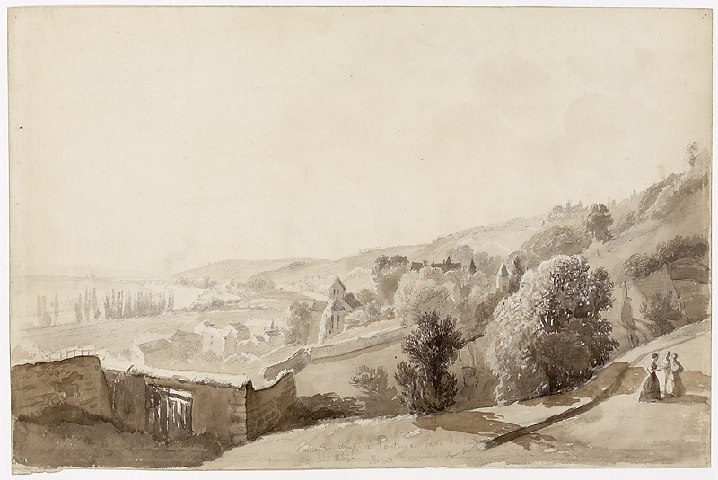 La Route de Vaux à Pontoise, François-Edme Ricois, 1865