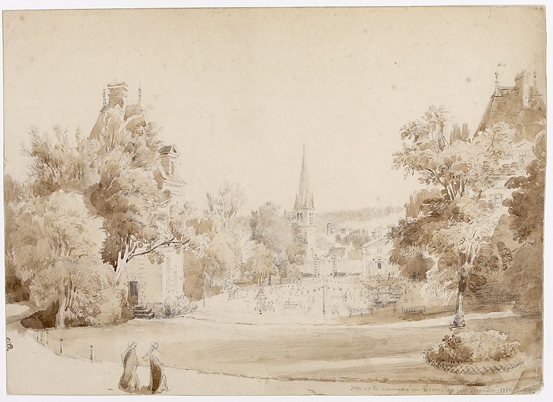 Le Tremblay près Versailles, François-Edme Ricois, 1850