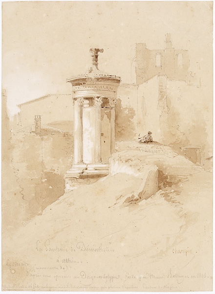 La lanterne de Démosthène à Athènes, Jean-Jacques Champin, 19e siècle