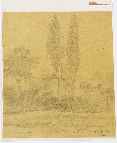 La ferme du collège Saint Nicolas à Issy (Titre forgé), Jean-Baptiste Arnout, 1868