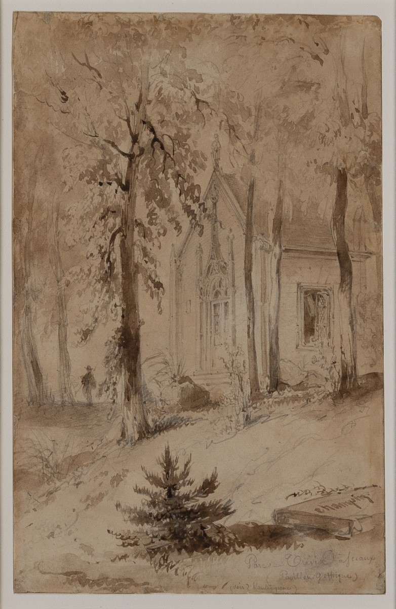 Le Pavillon gothique du parc Trévise à Sceaux, Jean-Jacques Champin, 19e siècle