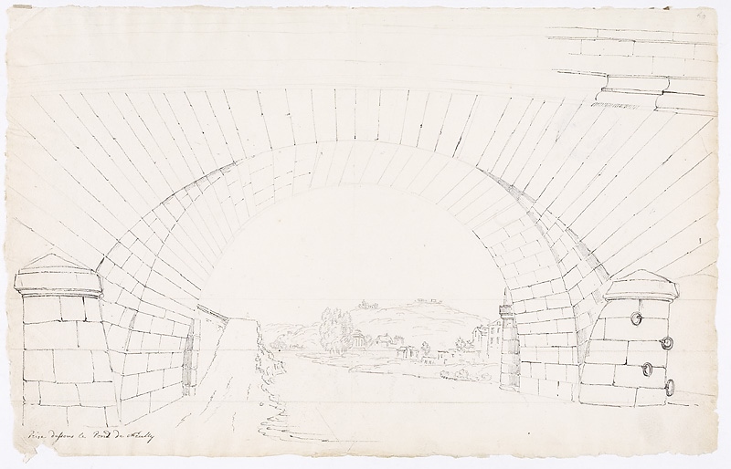 Vue prise sous le pont de Neuilly, John Claude Nattes, 1802-1803