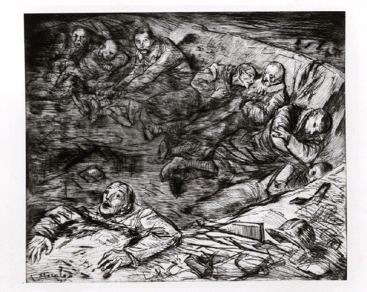 Nid de blessés, Théophile Alexandre Steinlen, 1917