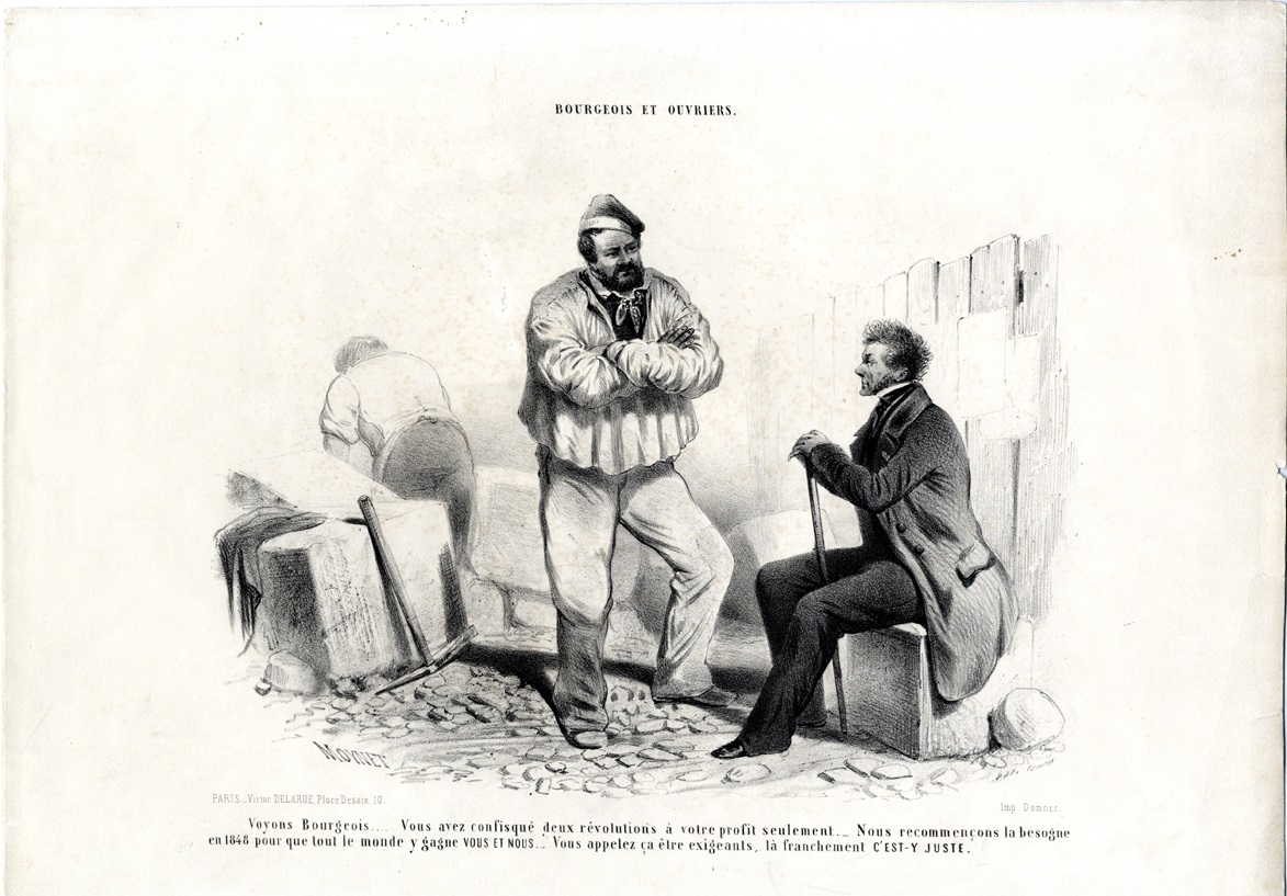 Ouvrier et bourgeois, Jean-Pierre Moynet, 1848