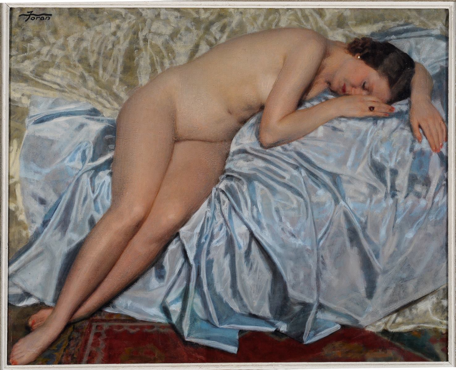 Nu au taffetas bleu, Maurice Joron, 1936