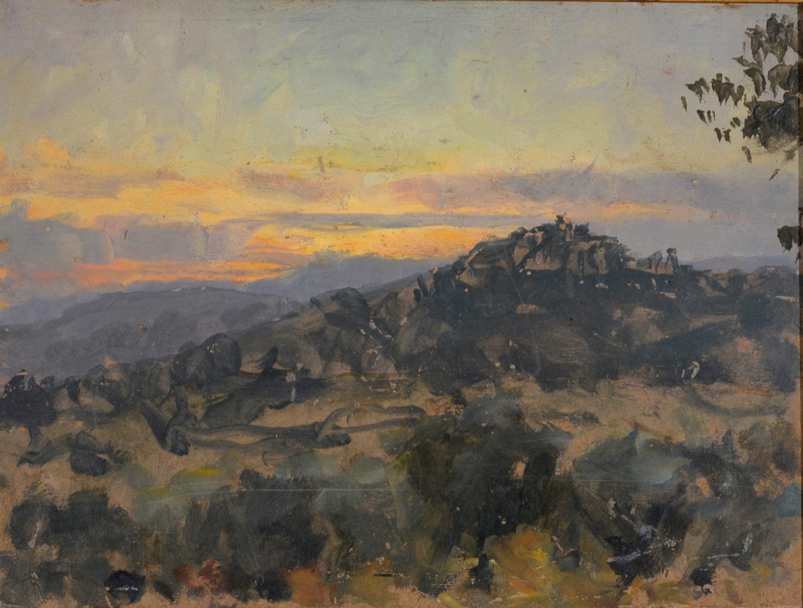 Coucher de soleil à Cagnes-sur-Mer, Maurice Joron