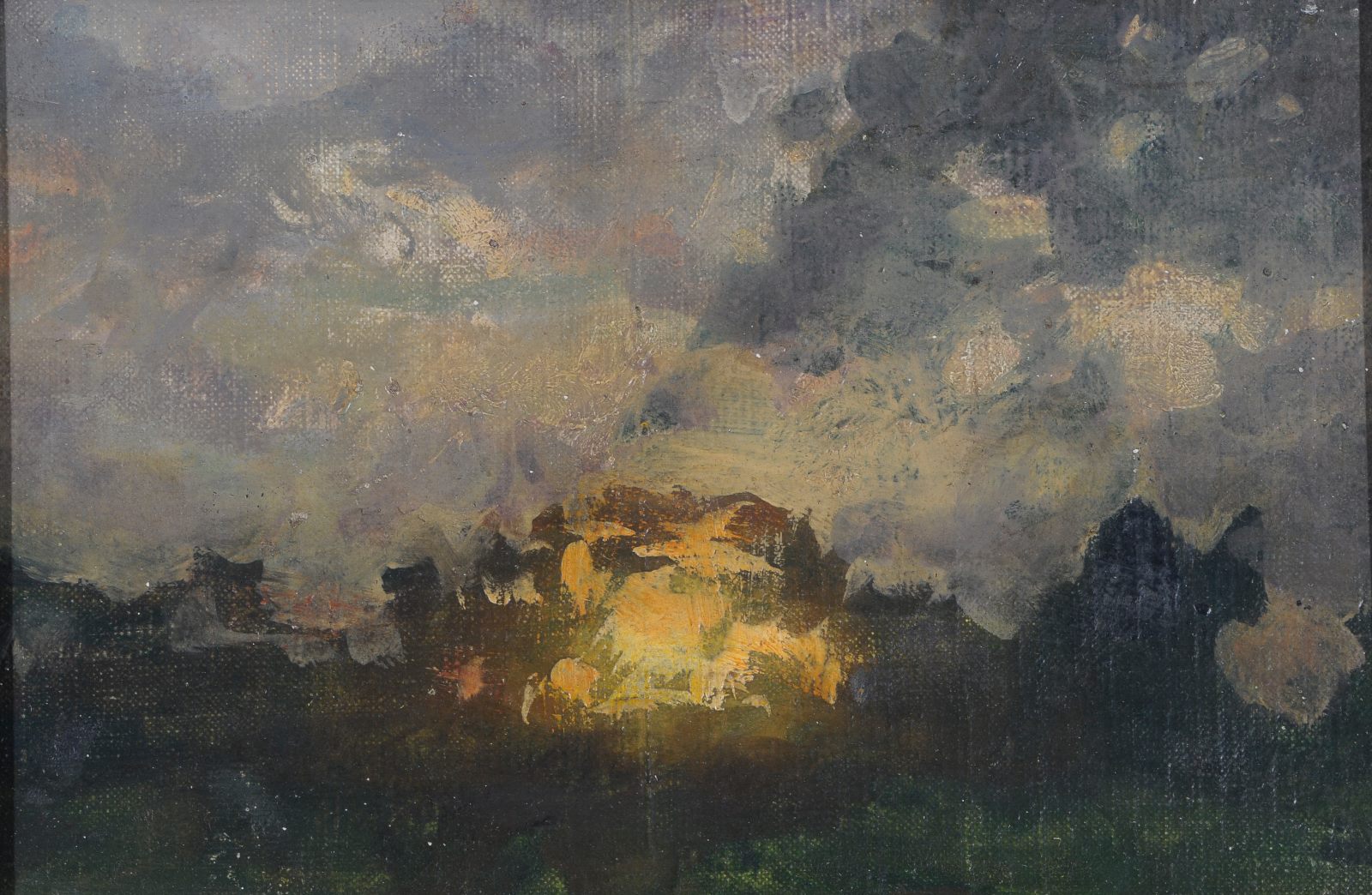 Coucher de soleil à Garnetot, Maurice Joron, 1918