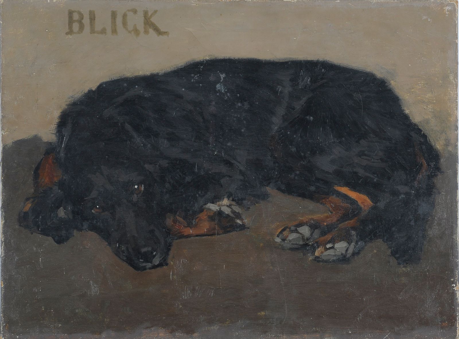 Le chien Blick, Maurice Joron, 1900 (c)