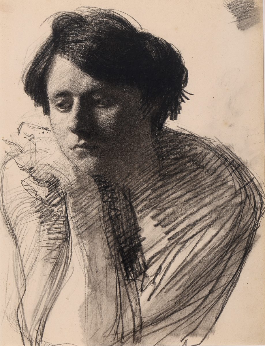 Portrait de jeune femme, Maurice Joron, 1918 (c)