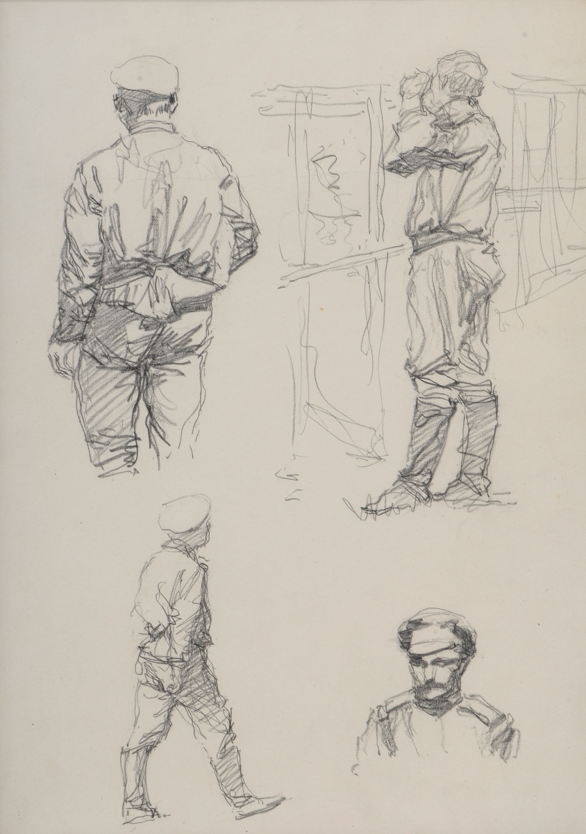 Portraits de soldats russes, Maurice Joron, 1916