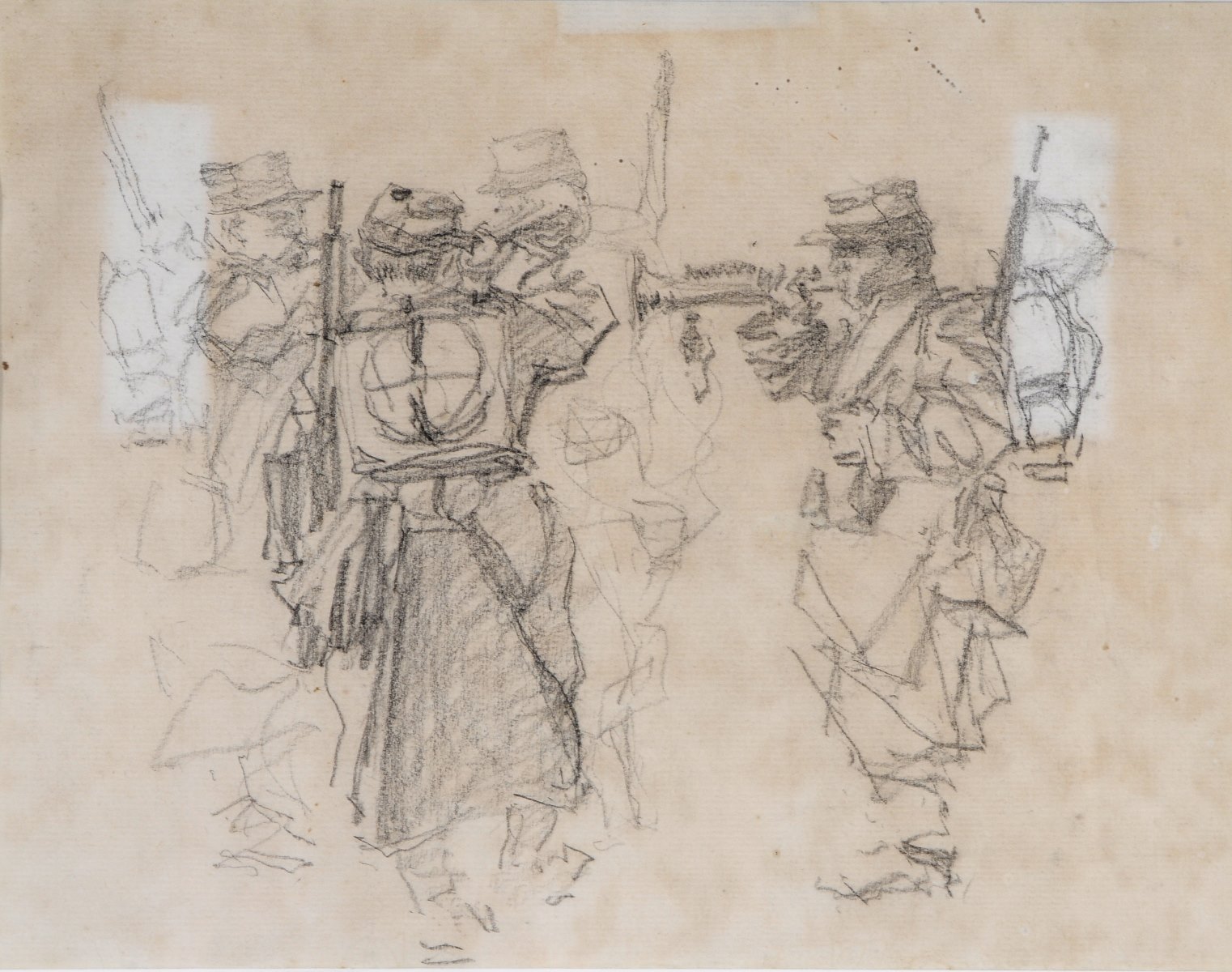 Soldats français jouant du clairon_0