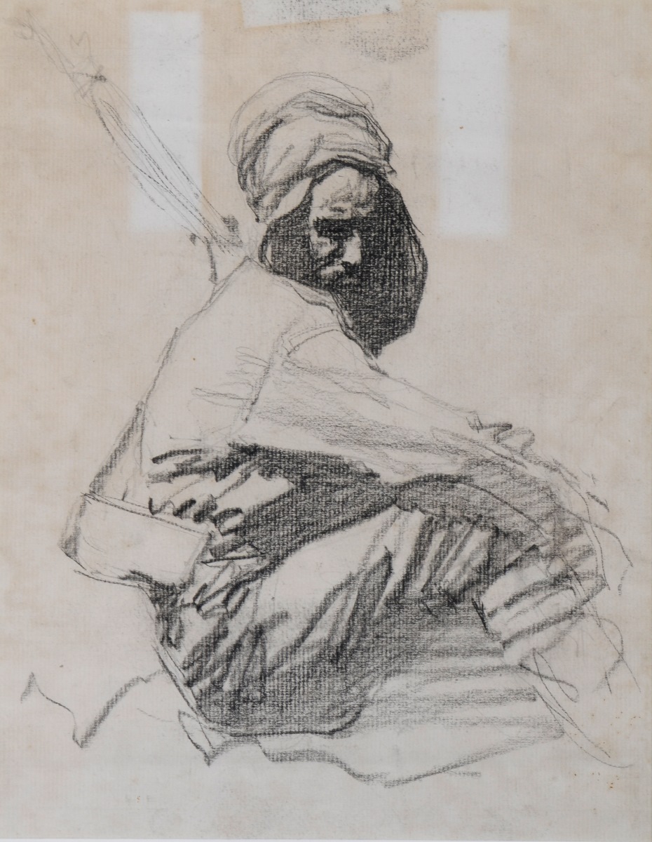 Portrait d'un tirailleur marocain, Maurice Joron, 1914