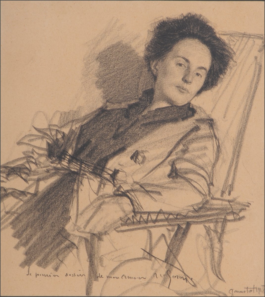 Madame Renée Joron à Garnetot, Maurice Joron, 1918