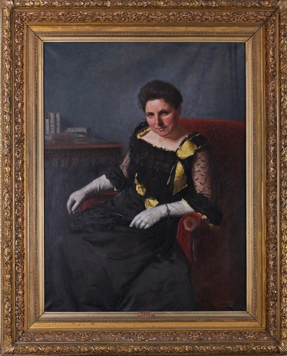 Portrait de Mme Paul Joron née Augustine Jactard, Maurice Joron, 1903