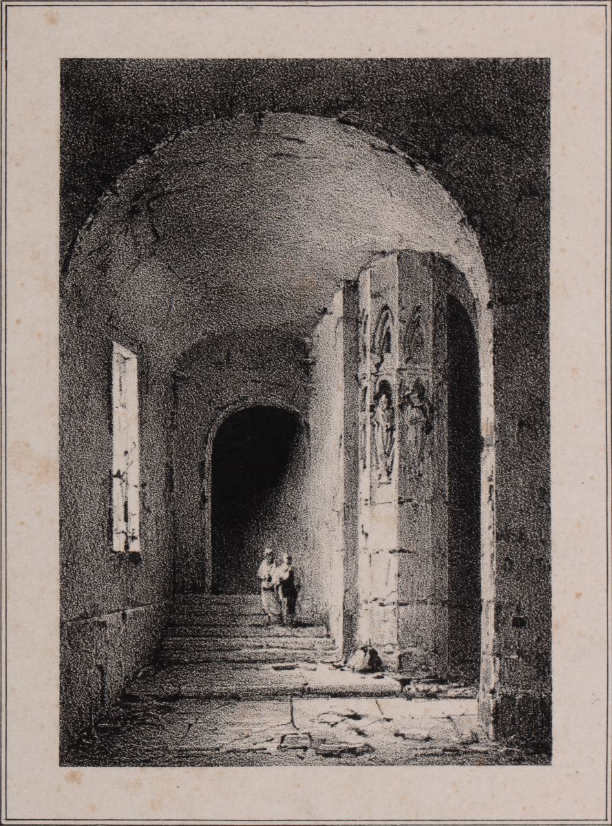 Sacristie des moines à St Wandrille, Normandie, Charles-Marie Bouton
