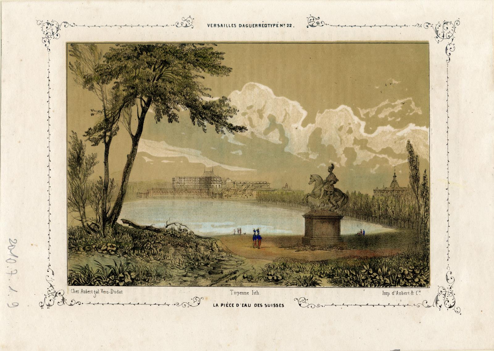 La pièce d'eau des Suisses ; La pièce d'eau des Suisses ; Paris et ses environs reproduits par le daguerréotype, Jean-Louis Tirpenne, 1840 (c)