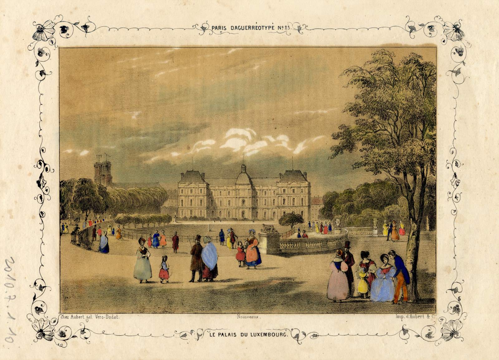 Le palais du Luxembourg ; Le palais du Luxembourg ; Paris et ses environs reproduits par le daguerréotype, Edouard Auguste Nousveaux, 1840 (c)