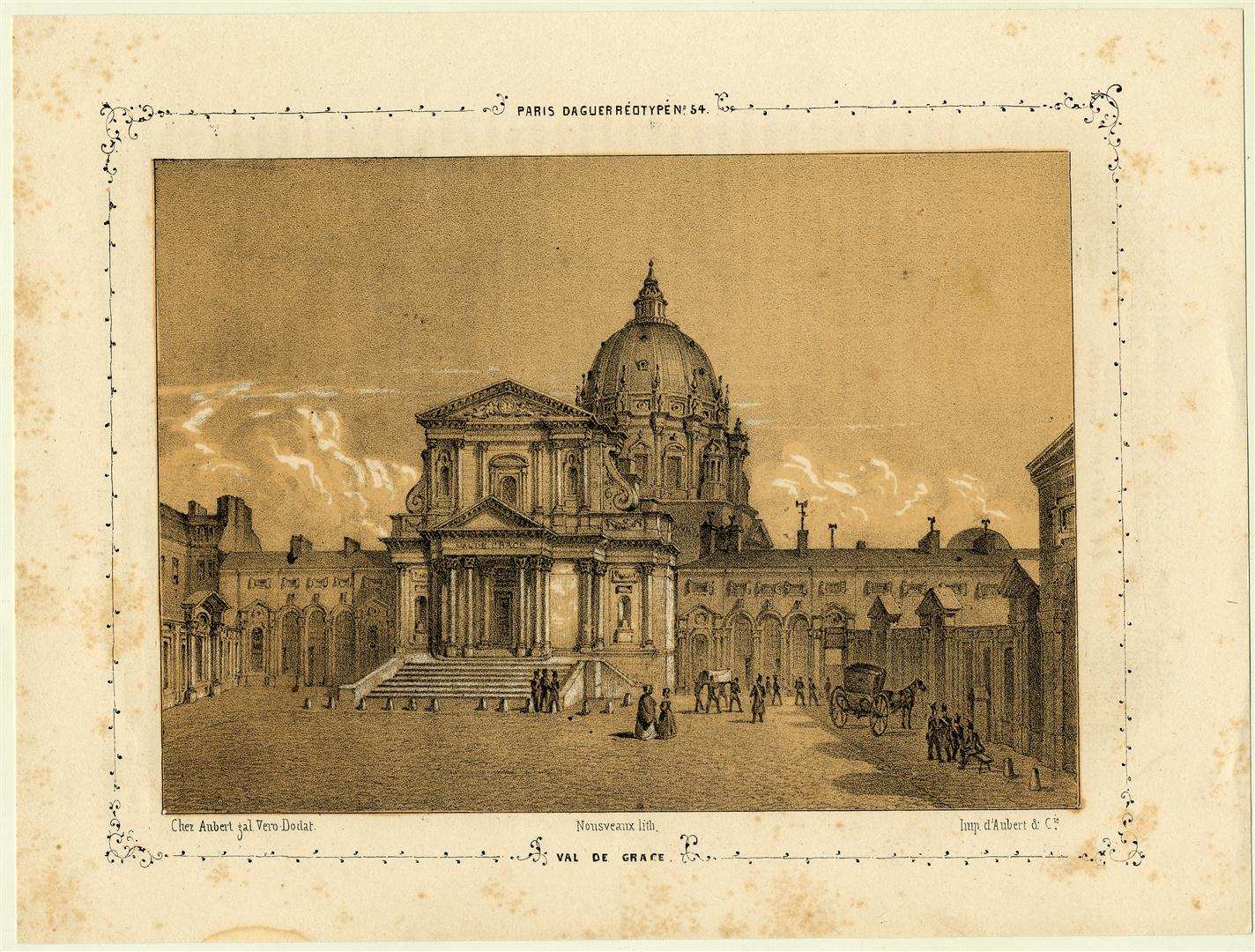 Val de Grâce ; Paris et ses environs reproduits par le daguerréotype, Edouard Auguste Nousveaux, 1840