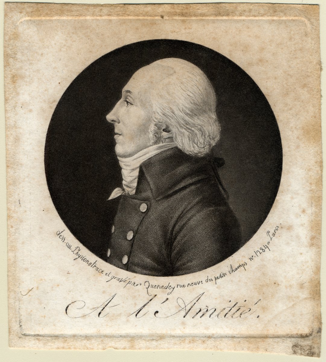Portrait d'homme, Edme Quenedey, 1er quart 19e siècle