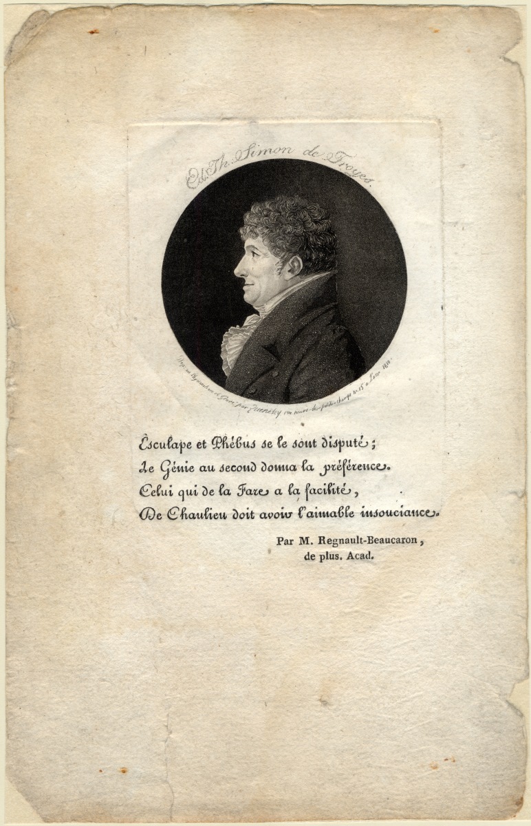 Portrait d'Edouard-Thomas Simon dit Simon de Troyes, Edme Quenedey, 1810