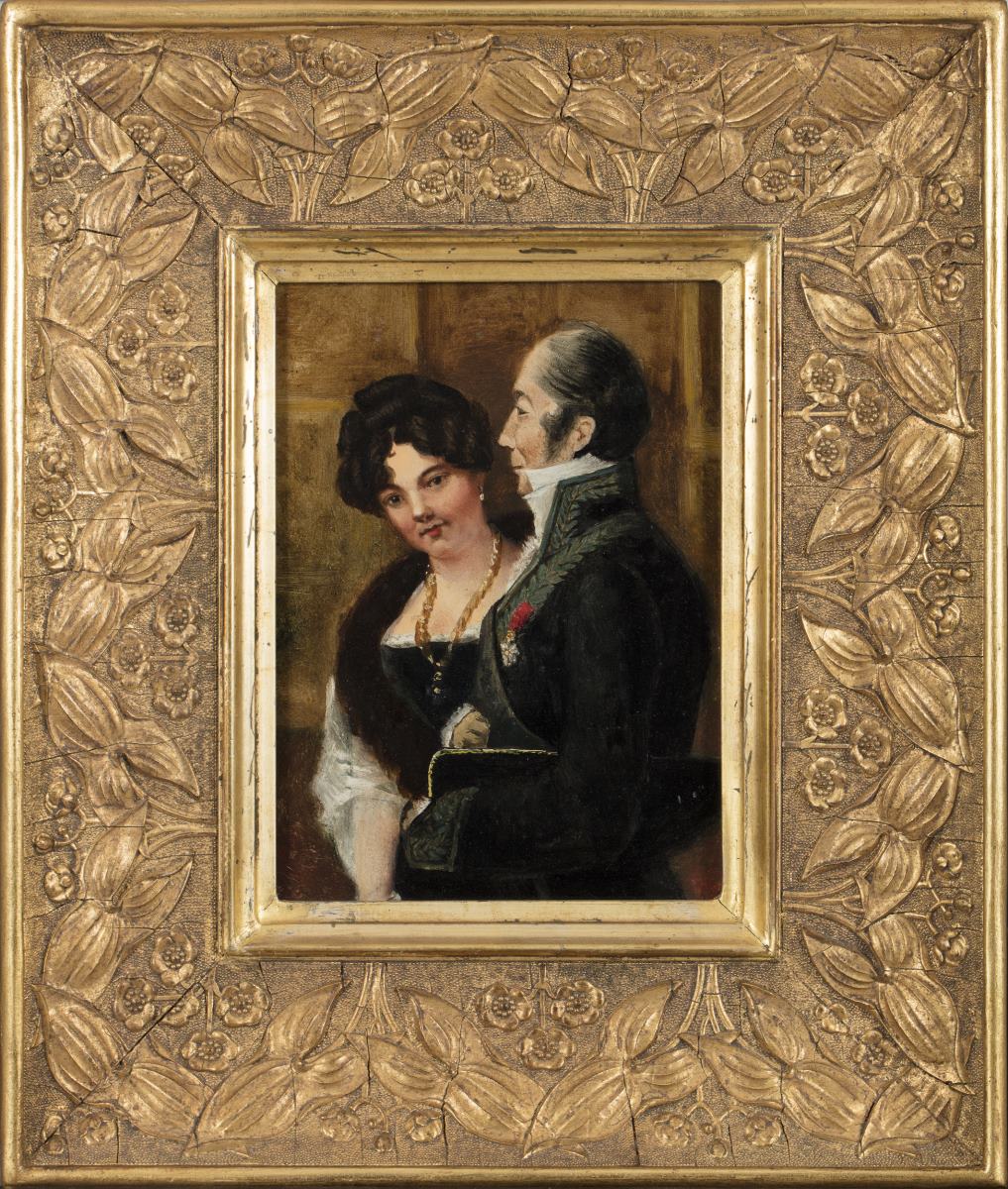 Portraits de Madame de Mirbel et du baron Bosio — Jean Bidermann