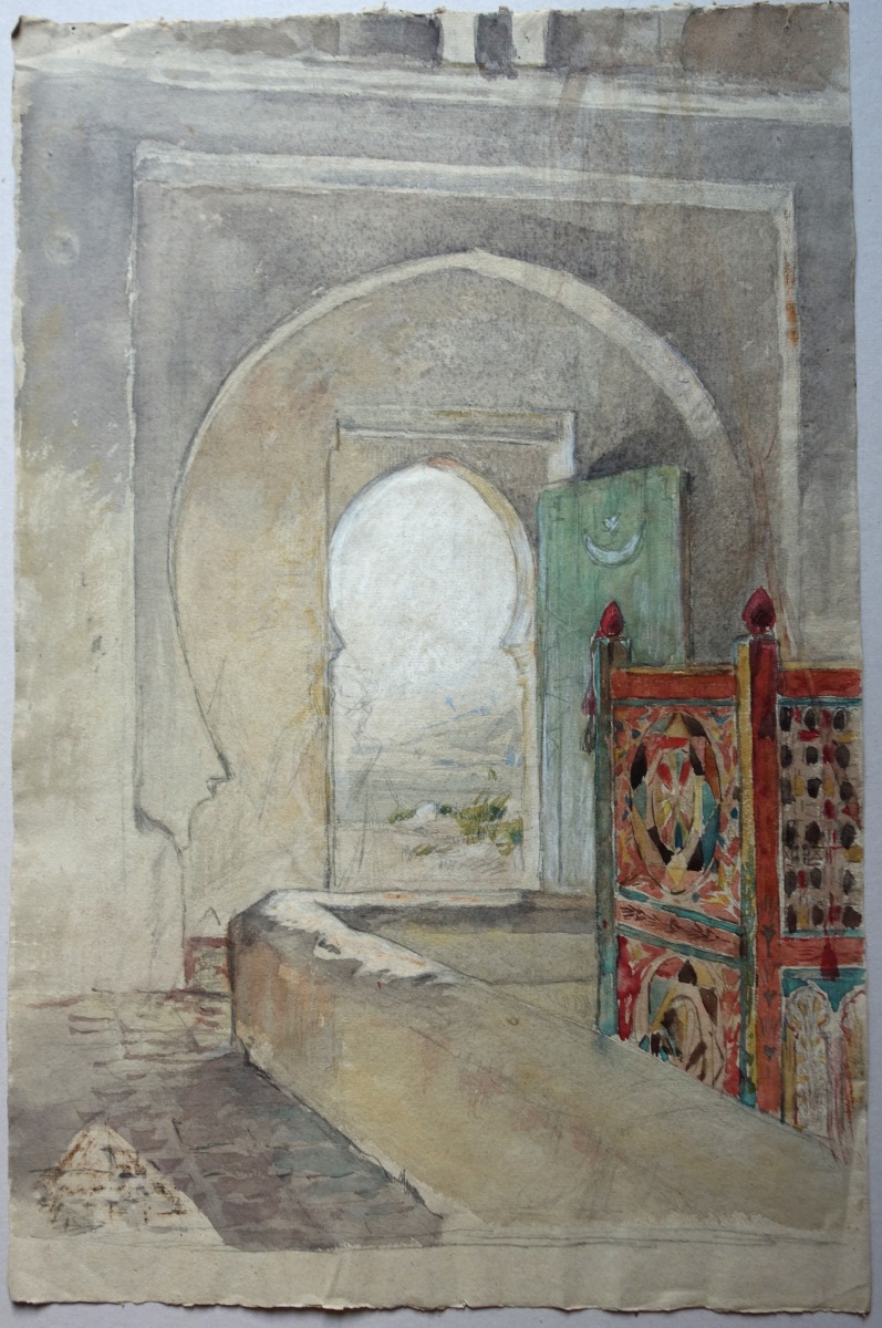 Intérieur d'une koubba, Gustave Guillaumet, 2e moitié 19e siècle
