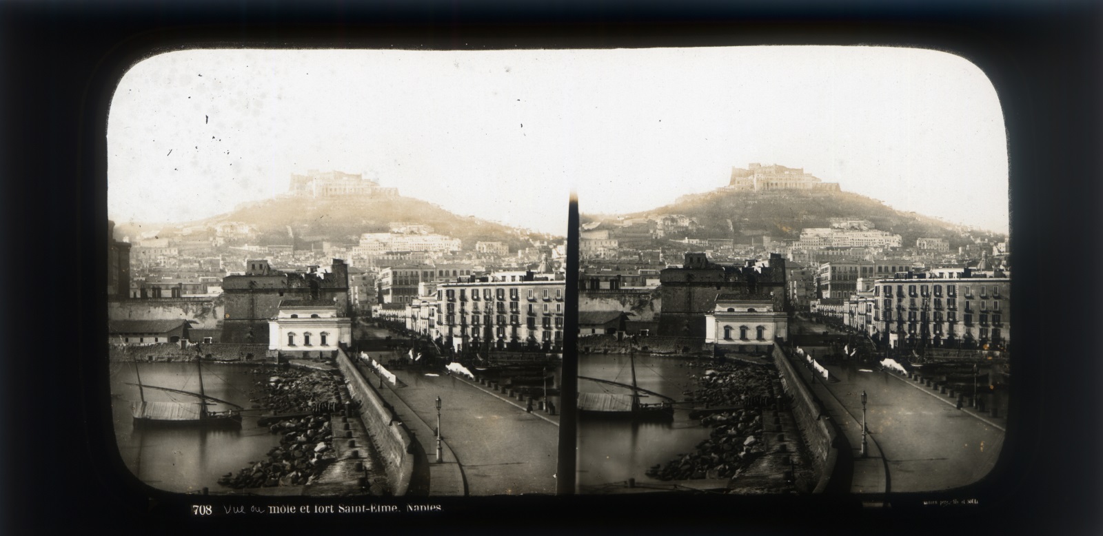 Vue du môle et fort Saint-Elme. Naples_0