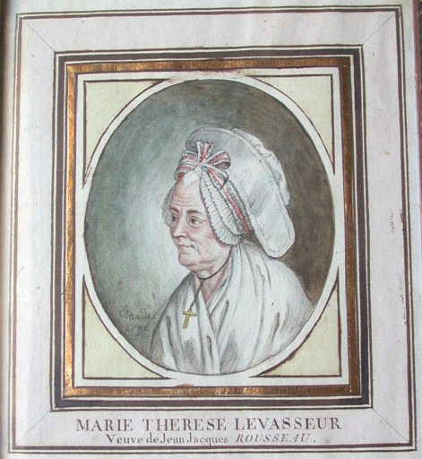 Portrait de Thérèse Levasseur, Johan Michael Baader, 1791