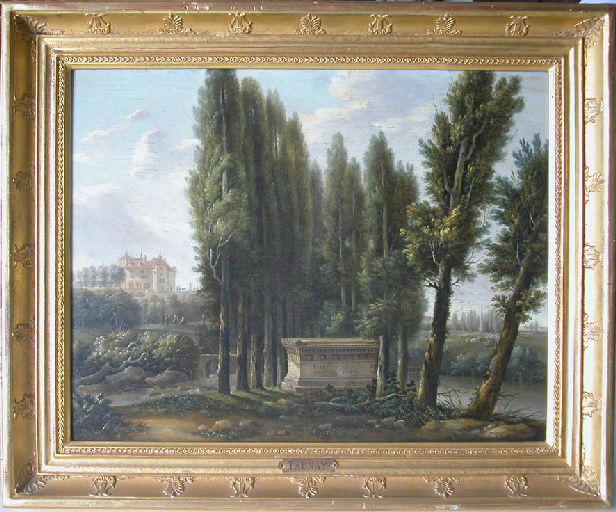 Vue du tombeau de Rousseau à Ermenonville_0