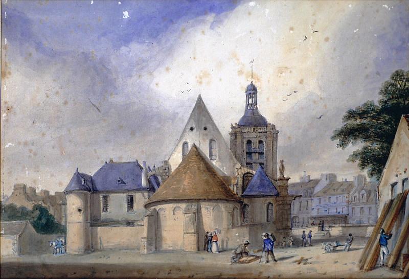 L'Eglise Notre-Dame de Pontoise, côté du choeur — Clovis Cousin