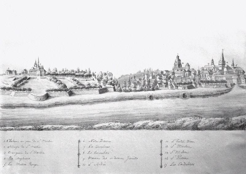 Vue de Saint-Ouen-L'Aumône et de Saint- Martin jusqu'à l'Hôtel-Dieu