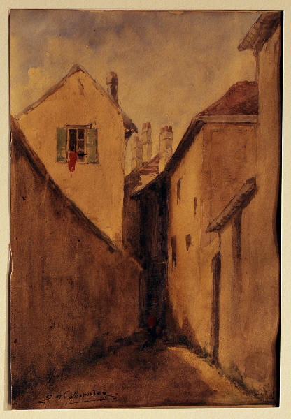 La Rue des Chantres, à Paris, William Thornley, 4e quart 19e siècle