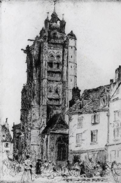 Le Marché de Pontoise, place du petit Martroy, Norbert Goeneutte, 1894