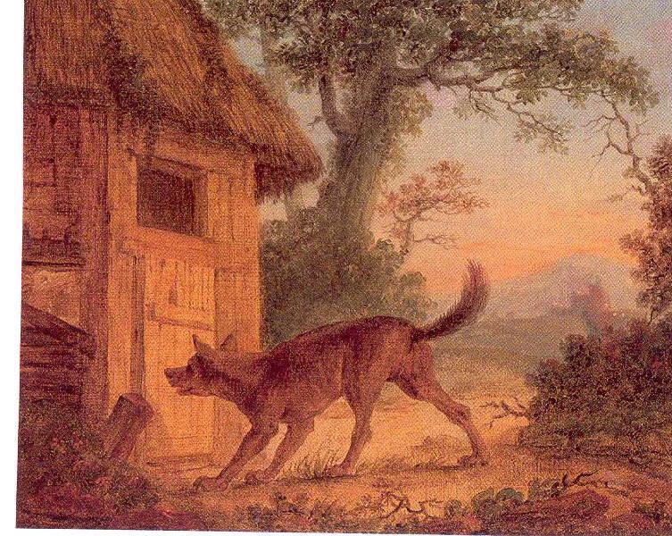 Le loup, la chèvre et les chevreaux (Illustration d'une fable de La Fontaine), Pierre Joseph Wallaert, 4e quart 18e siècle