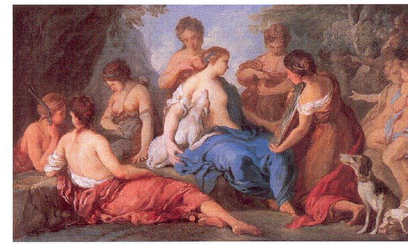 La toilette de Diane, Charles Natoire, 18e siècle