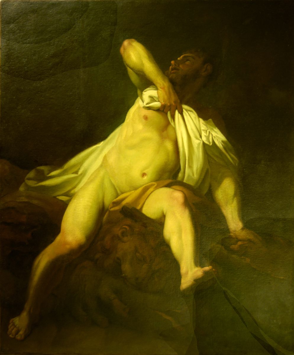 Hercule s'efforçant de déchirer la tunique empoisonnée du centaure Nessus_0