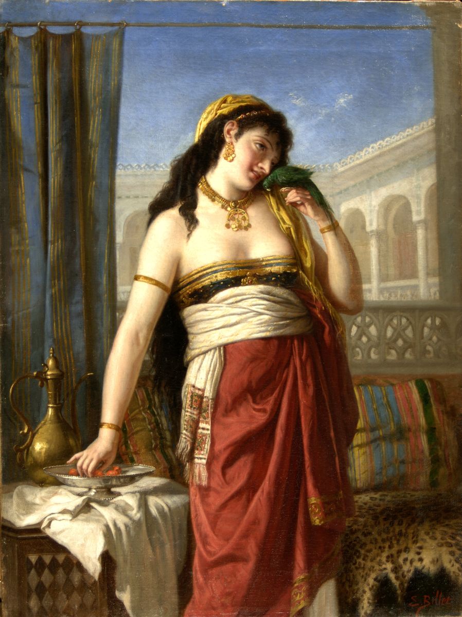 Femme au perroquet_0