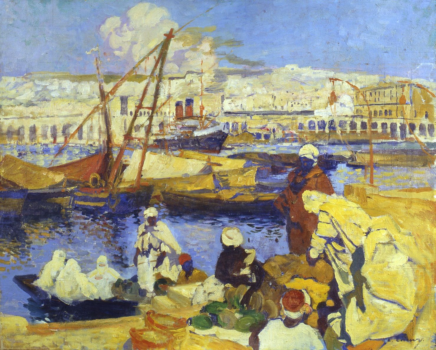 Embarquement au port d'Alger_0