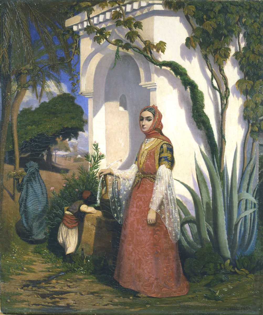 Femme orientale à la fontaine_0