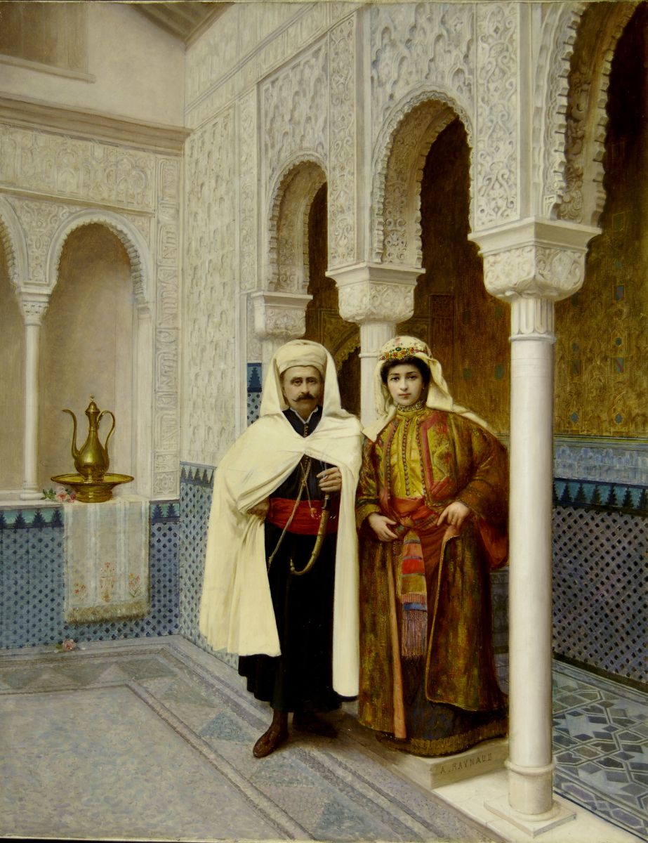 Couple de dignitaires dans un palais_0