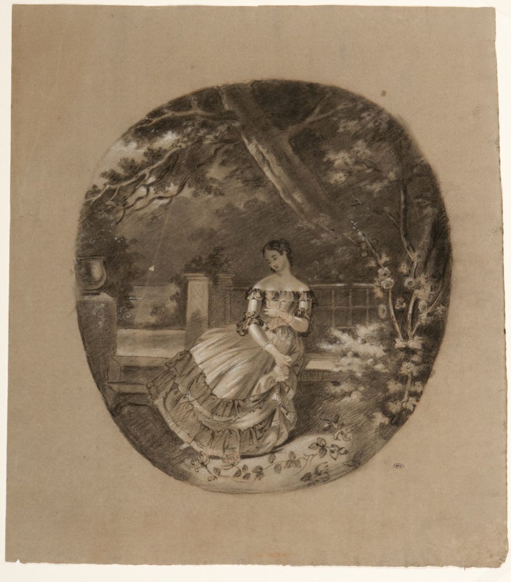 Femme assise sur un banc_0