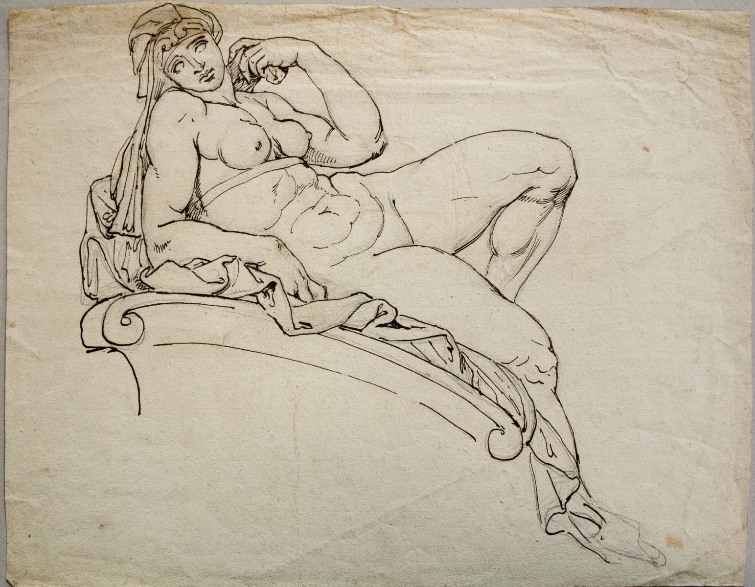 Etude d'une sculpture de Michel Ange; tombeau de Jules de Médicis_0