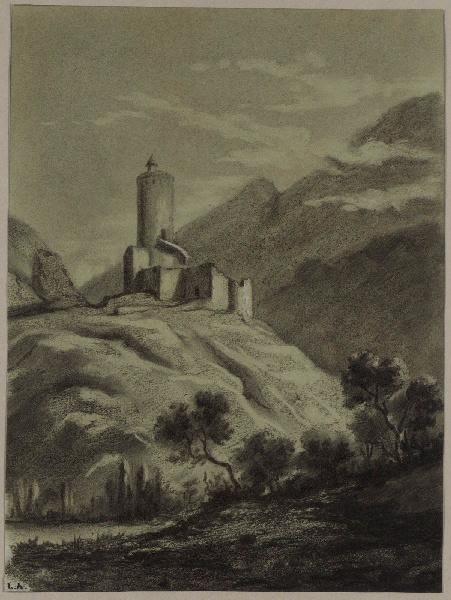 Le château de Martigny (Suisse), Léon Alegre, 19e siècle
