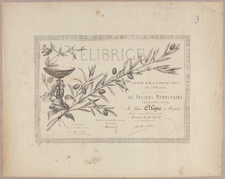 Felibre Manteneire, 1877
