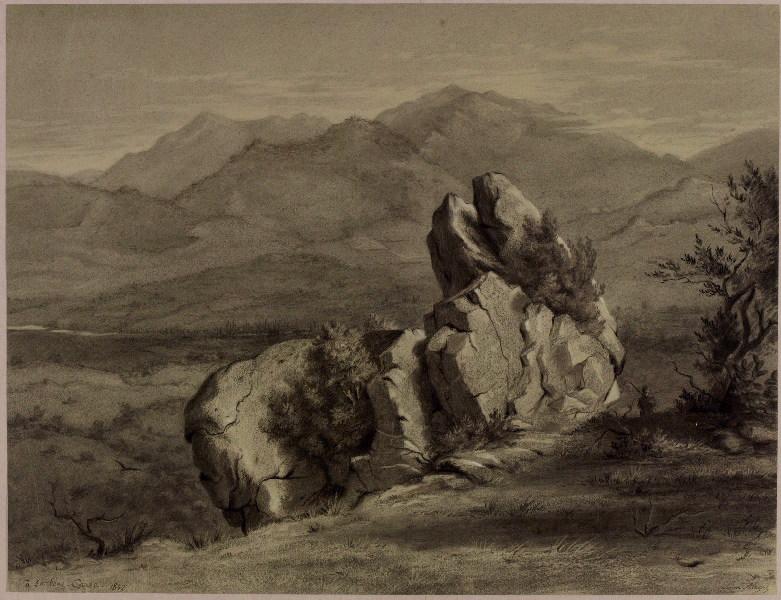 A Sartène, Corse, Léon Alegre, 1862