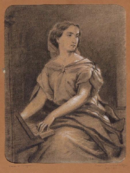 Croquis fait au musée de Dijon d'après Pérignon, Léon Alegre, 19e siècle