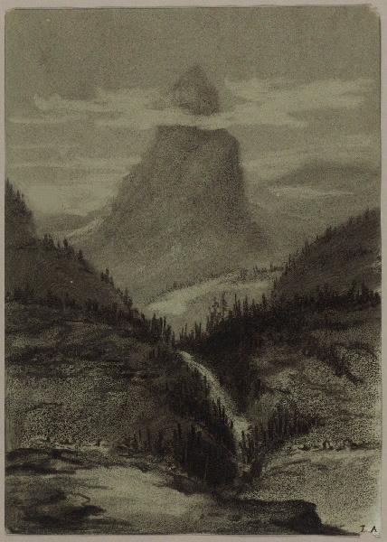 La cascade de Bérard, Léon Alegre, 19e siècle