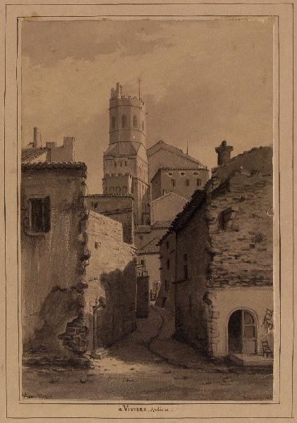 A Viviers, Ardèche, Léon Alegre, 19e siècle