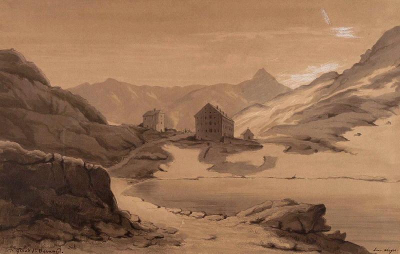 Le Grand Saint-Bernard (Hospice, Suisse), Léon Alegre, 19e siècle