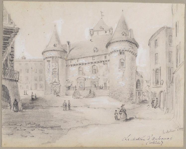 Le château d'Aubenas (Ardèche), Léon Alegre, 19e siècle